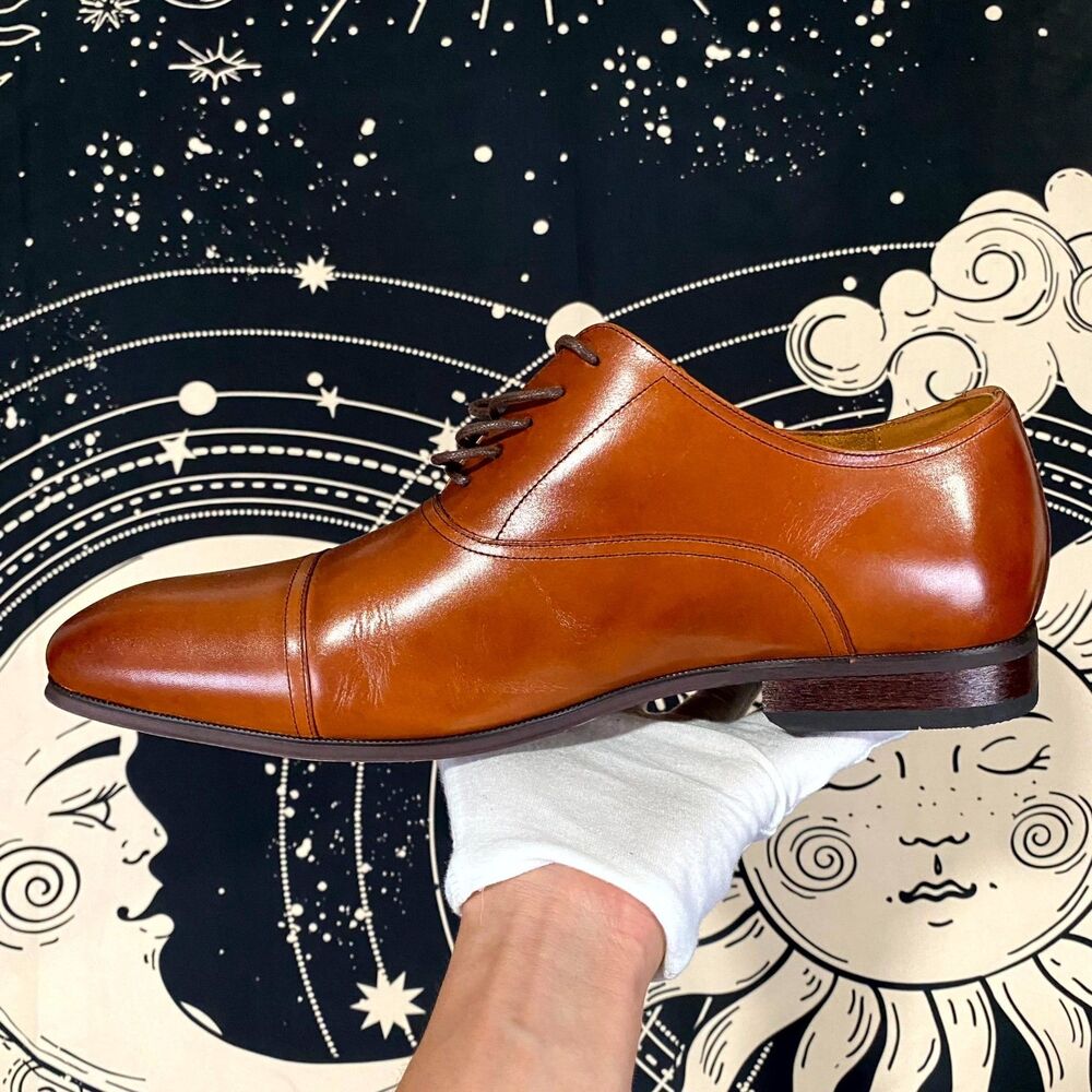 Florsheim 12528-221 Men's 12 Brown Leather Derby Dress Shoes Formal Business - Picture 4 of 7